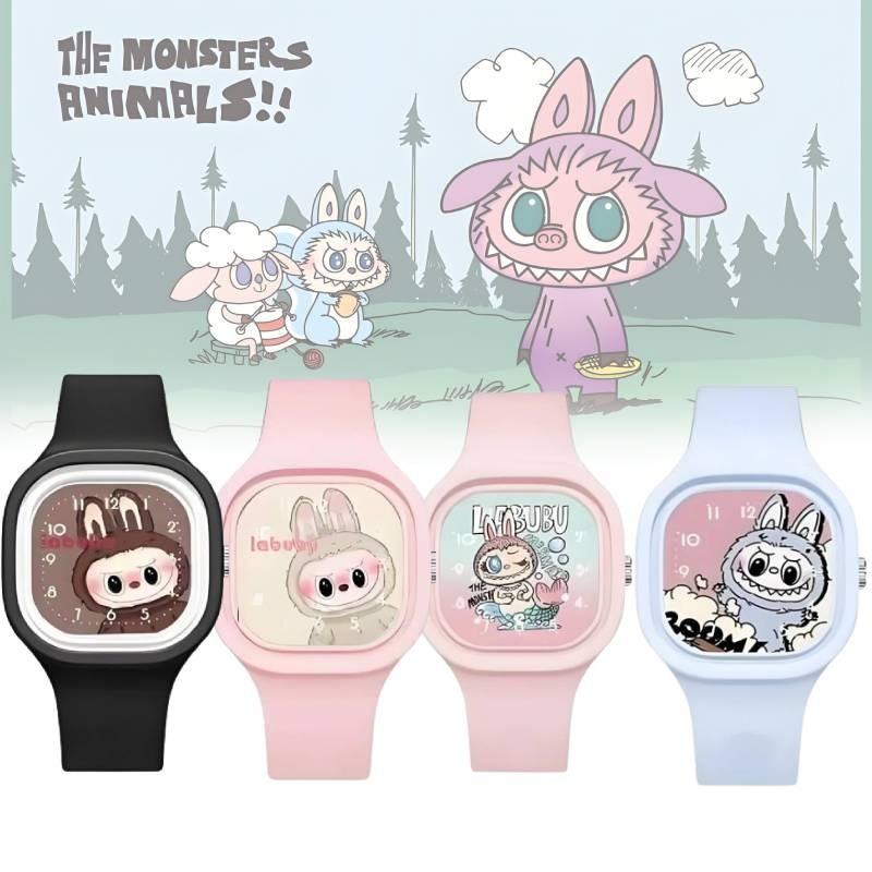 Модные детские часы с мультяшным дизайном Bubble Mart, высококачественный мягкий силиконовый ремешок-желе
