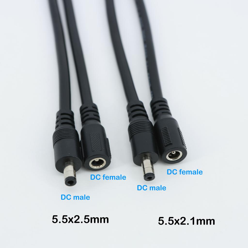 18см 12В 16AWG Разъем питания постоянного тока папа-мама Кабель-адаптер Штекер Питание 10А 5,5x2,1 5,5x2,5ММ для камеры видеонаблюдения светодиодной ленты