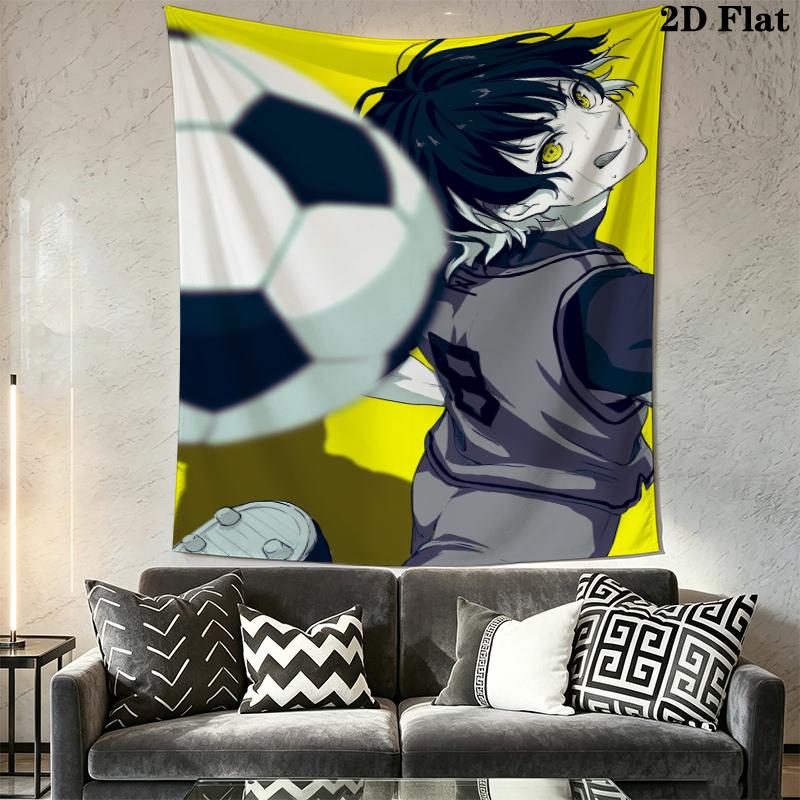 Meguru Bachira anime1 Wall Tapestry Aesthetic Wall Hanging Printed Fabric Blanket Decorative Tapestries for Bedroom Living Room Home Decor