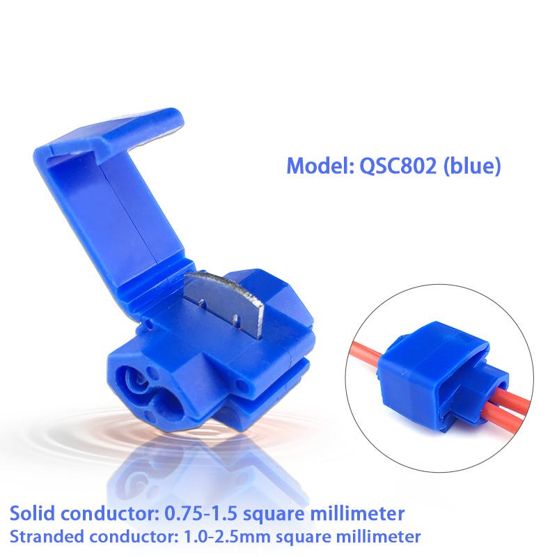1050pcs Wire Cable Connectors Scotch Lock Electric Quick Splice Terminals Crimp Non Destructive Without Breaking Line AWG 2218