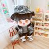Niannyyhouse 20 см Кукольная одежда Хлопковая кукольная одежда с рисунком медведя Шляпа Пальто Полосатая футболка Кожаные штаны Кукольная детская одежда Наряжается Мягкая игрушка (В)