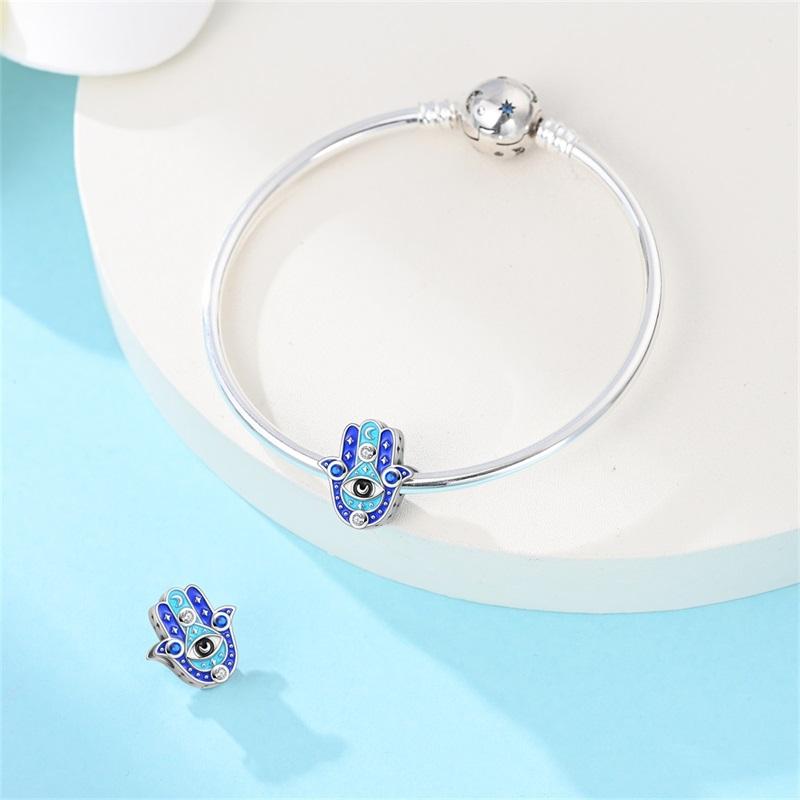 Оригинальные шармы-бусины Медь Рука Хранителя Сглаз Подвески для Женщин Мужчин DIY Ювелирные изделия для Браслетов Аксессуары