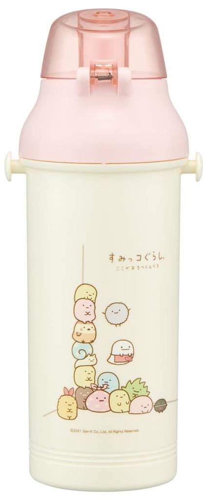Skater Пластиковая бутылка для воды 800 мл Антибактериальная Sumikkogurashi для девочек Сделано в Японии Детская PSB8RAG-A
