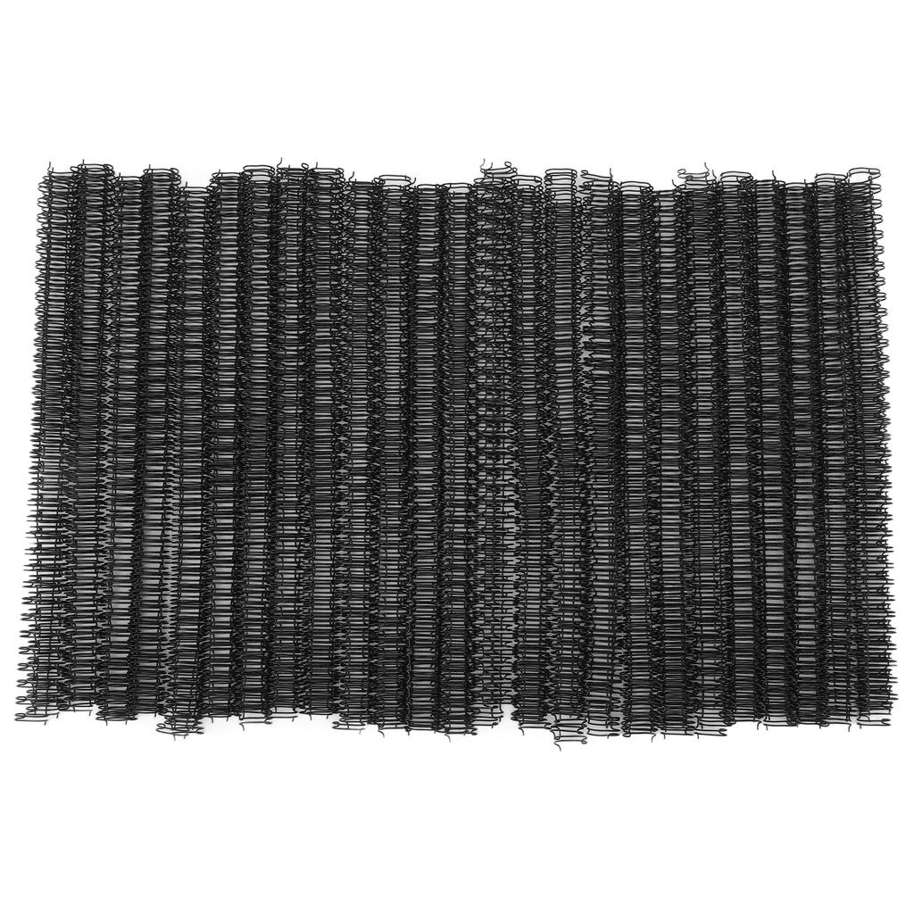 100Pcs Double Wire Binding Spine 60 Sheet Capacity 3:1 Pitch 34 9.5mm Diameter Set Kit for Paper