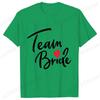 Футболка Team Bride Squad Свадебные топы для невесты Футболки для девичника Прощальная вечеринка Женские Блузки EVJF Эстетичная одежда для подружки невесты