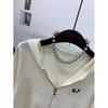 C S In The Room Knit Two Way Zip Up Cardigan 2Color C