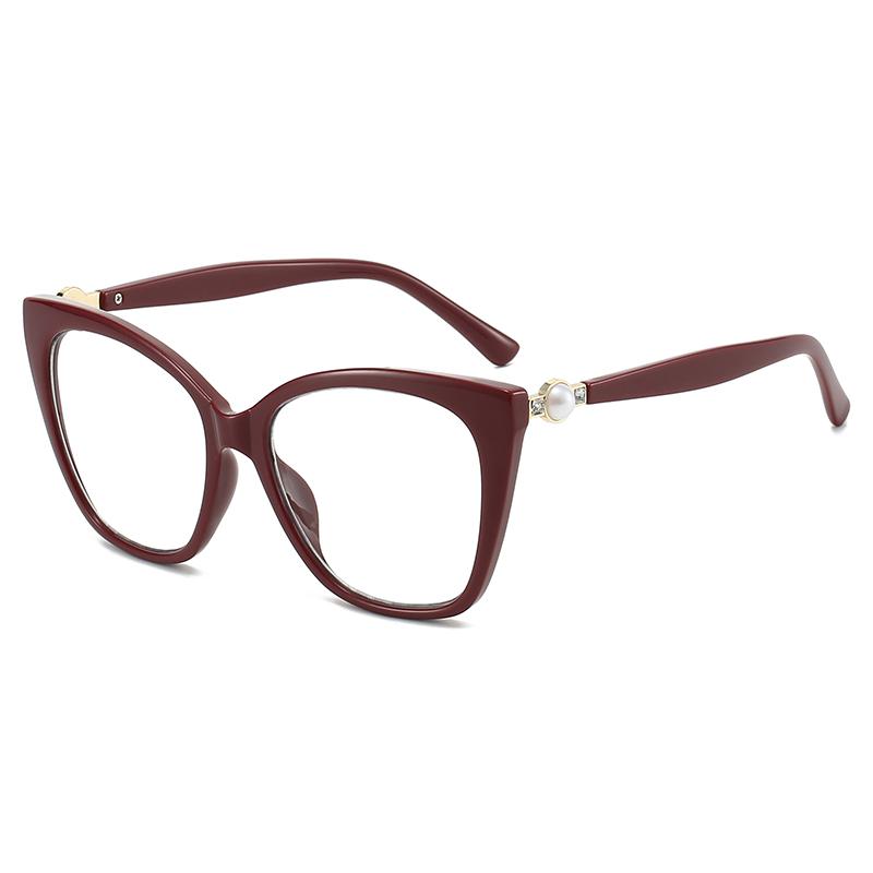 HS2237 Female Unisex Glass Frame Good Quality Fashion with Skeleton Design Aquared Lens Blue Light Blocking for Youth