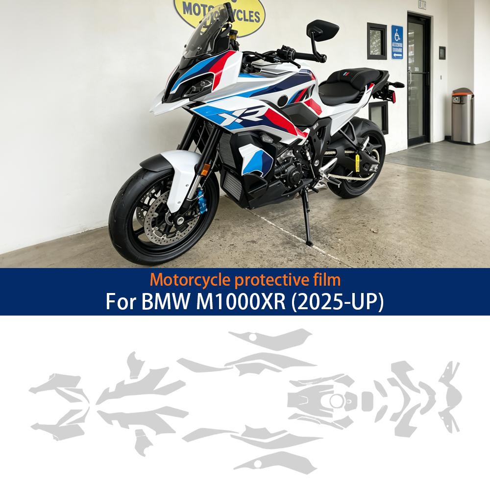 For BMW M1000XR 2025‑UP TPU Matte Clear Motorcycle Invisible Paint Protective Film 25Pcs Motorbike Exterior Accessories