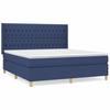 VidaXL Divan Bed with Mattress Blue 180x200 Cm Fabric - Model 3132255