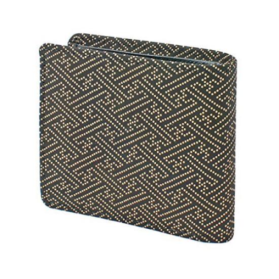 Indenya Inden Bifold Wallet Bill J Black X White Lacquer Saaya Pattern 2006-11-006