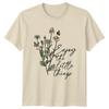 Enjoy The Little Things Floral Nature TShirt Butterfly Flower Tee