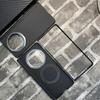 Honor Magic V5 Kevlar Carbon Fiber Magnetic Case With Metal Frame Heat Dissipation Protection Cover