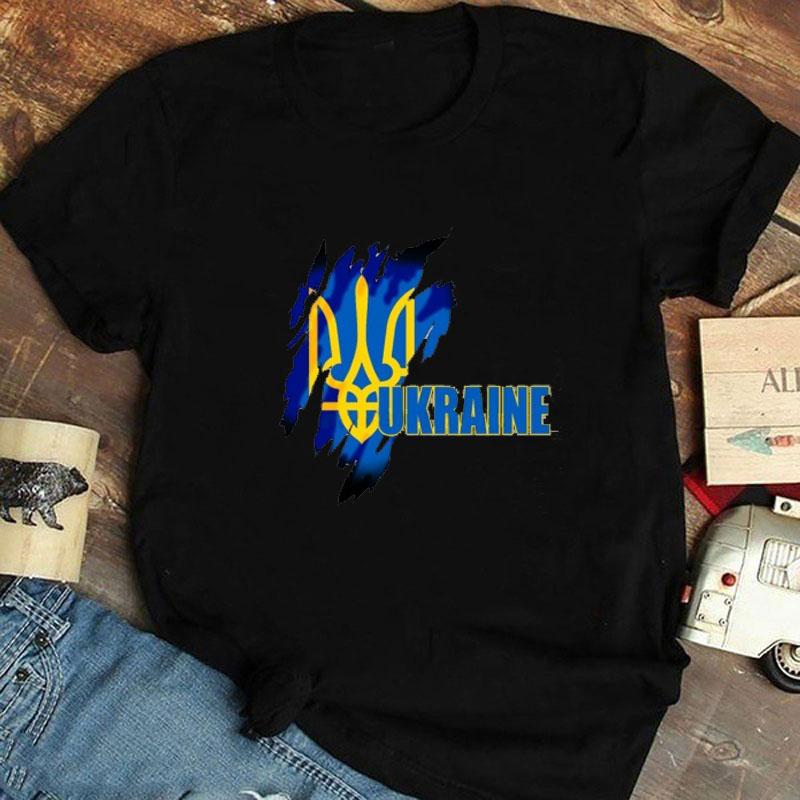 Классическая украинская подарочная футболка с флагом для девочек, футболки Harajuku Love, топы, женская украинская футболка, летняя футболка премиум-класса с коротким рукавом