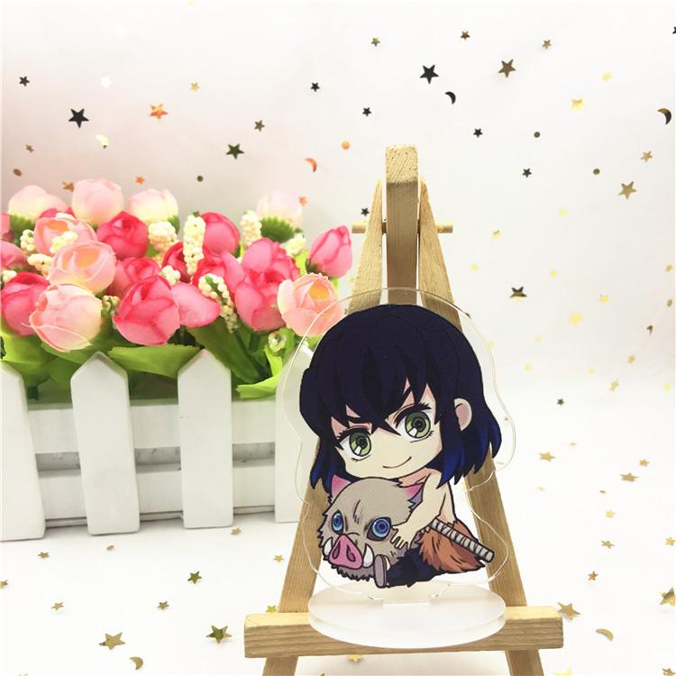 Аниме игры Demon Slayer персонаж мультфильма акриловый брелок металлический декоративный аксессуар подарок кулон модель