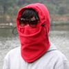 Зимняя маска-капюшон для защиты от холода, грелка для шеи, красная, мужская, все в одном