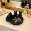 Unique 3D Printed Gift Dog Figurine Cute Animal Statue Creative Ornament Art for Bookshelf Mantel Stylish Jewelry Organizer Elegant Tray