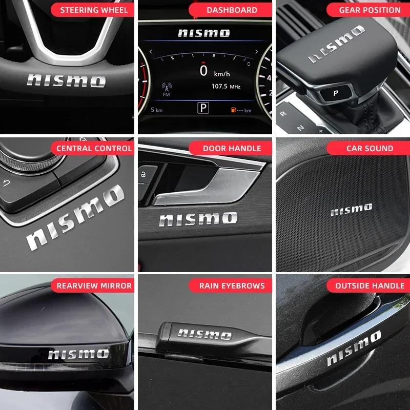 2025 Hot For Nissan Car styling DIY Metal Car Logo Stickers Decorative Accessories For Nismo Nissan Tiida Teana Skyline Juke X-t