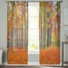 Beautiful Autumn Forest Landscape Sheer Curtains Bedroom Voile Curtain Living Room Window Sheer Curtains Kitchen Tulle Drapes