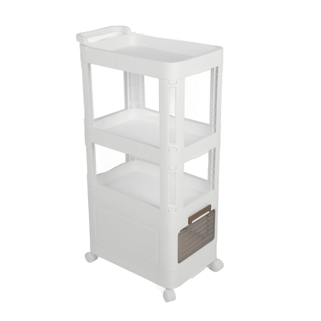 Тележка для хранения на колесах, многофункциональная, большая вместимость, портативная, мобильная, хозяйственная тележка для