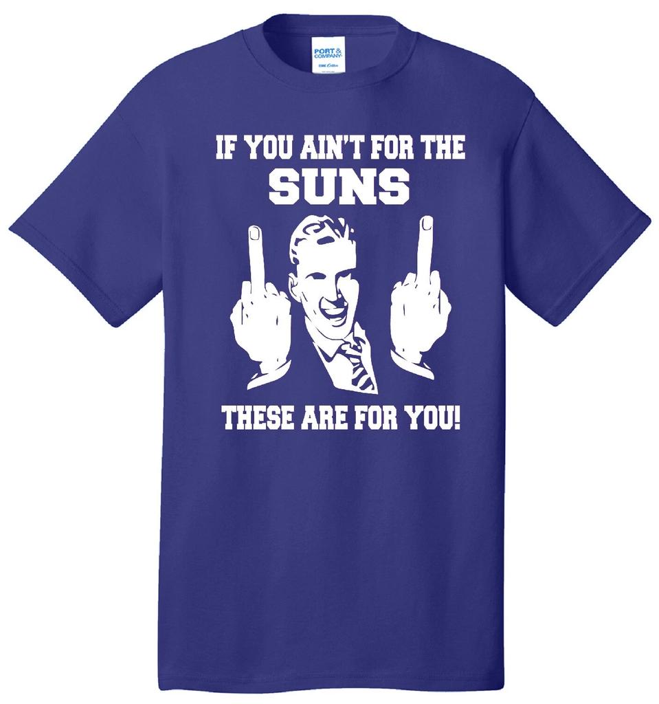 SUNS FLIP THE BIRD HARDCORE BASKETBALL FAN MIDDLE FINGER PURPLE T-shirt JERSEY