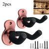 2PCS Copper Guitar Wall Mount Metal Wall Hanger Hook for Acoustic Electric Bass Guitar Ukulele Banjo Mandolin String Instrument