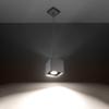 Lampa Wisząca Quad 1 Gu10 Szary Alu Sollux Sl.0061