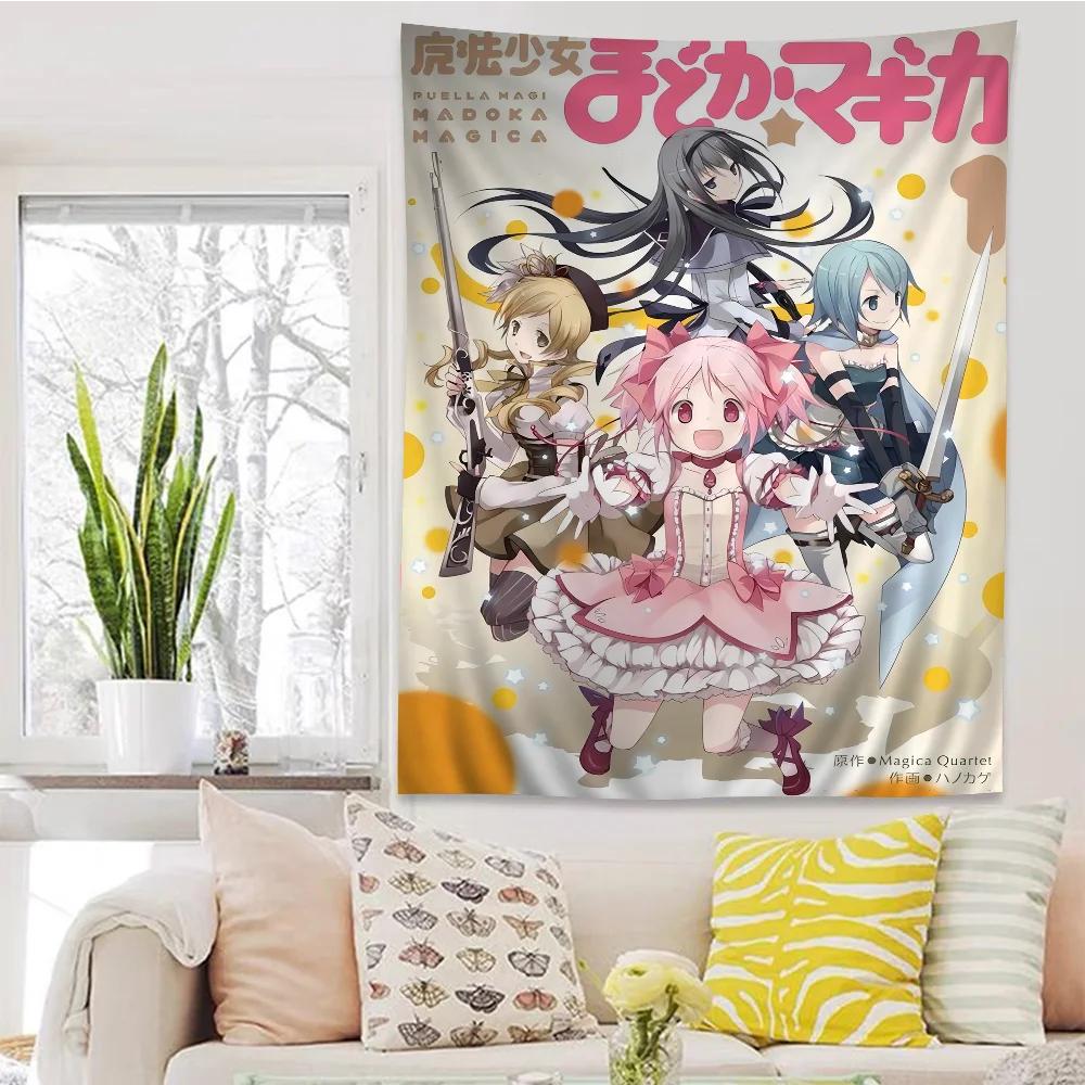 Puella Magi Madoka Magica DIY Настенный Гобелен Подвесной Таро Хиппи Коврики на Стену Декор для Комнаты в Общежитии Дома