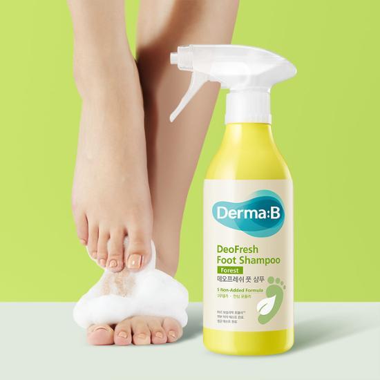 Derma B Део Фреш Шампунь для ног 400 мл (Выберите 1 из 3 типов: Крутой лайм/Чистый хлопок/Лес)