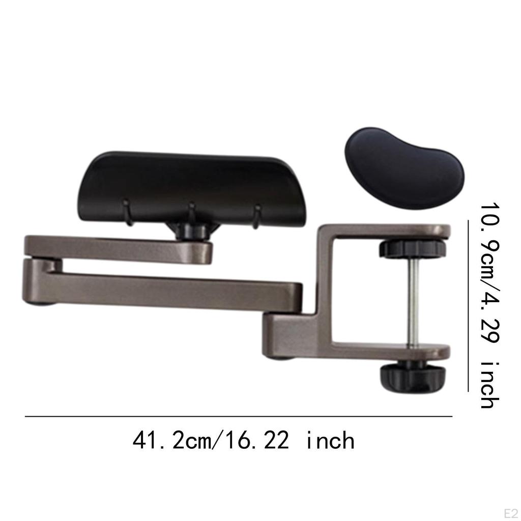 Desk Adjustable Armrest Forearm Holder Ergonomic Design with Mouse Pad Lightweight Table