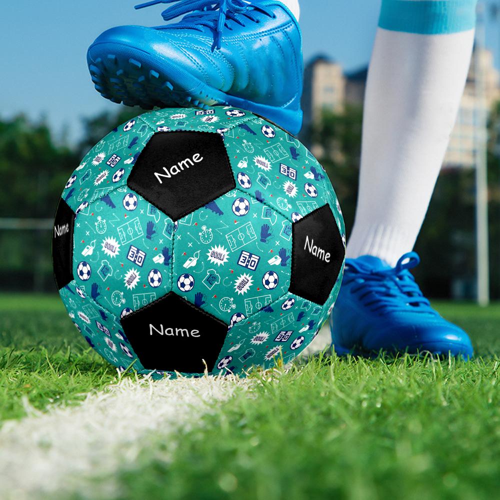 Custom Name Soccer Theme Size 5 Soccer Ball, Suitable for Both Indoor and Outdoor Matches, a Gift Suitable for Everyone.