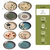 Японский набор керамических обеденных тарелок