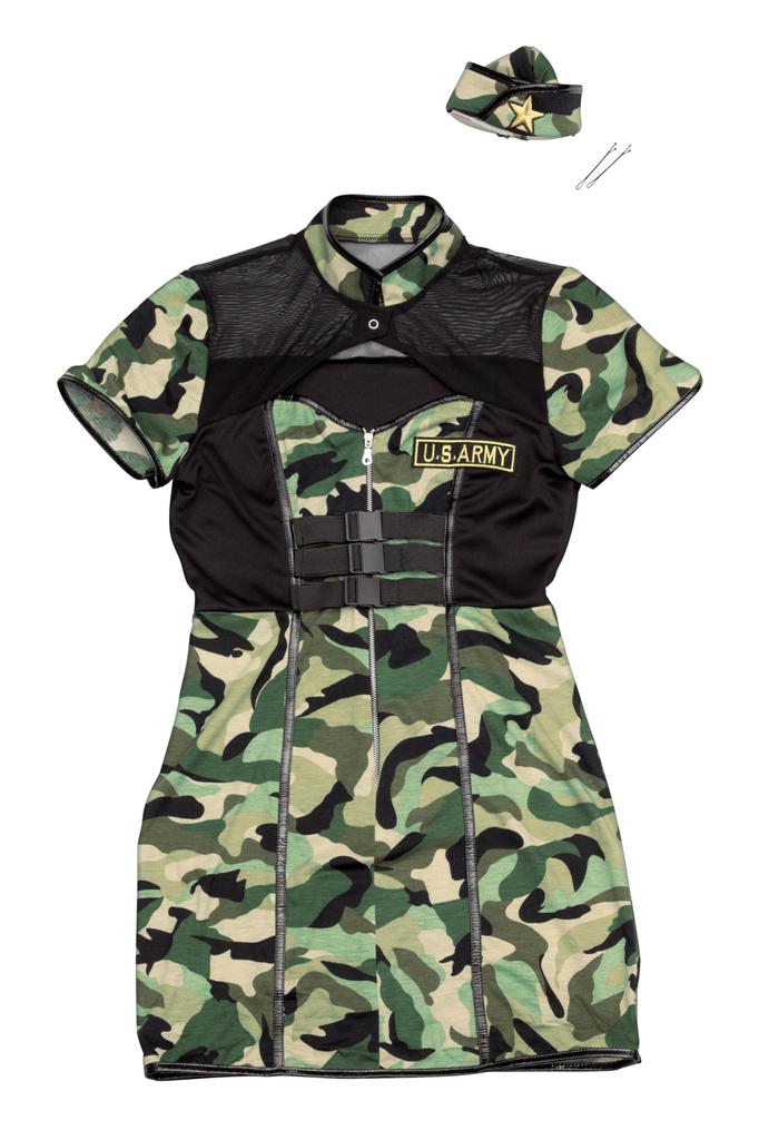 Clearstone GLOWHOLIC Косплей Хэллоуин Корсет Армейский Зеленый Женский