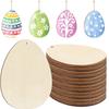 Easter DIY Gift Tags Children’s Hand-Painted Egg Wooden Easter Party Decorations