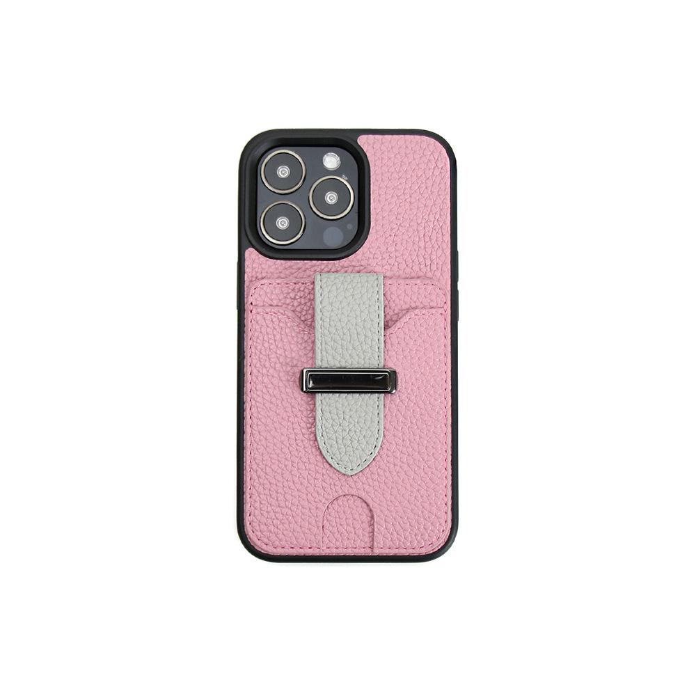 Card Holder Phone Case for Apple iPhone - Leather Phone Cover with Wrist Strap Wallet Card Holder Stand for iPhone 16/15/14/13/12/11/Pro Max Plus