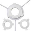 10Pcs/set E27 to E26/E14/11mm Interchangeable Socket Adapter Lamp Shade Reducer Washer For Home Office Lighting