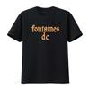 Fontaines D C Gothic Logo Black T Shirt New Official Band Merch  vintage Washed fashion streetwear Soft designer clothes