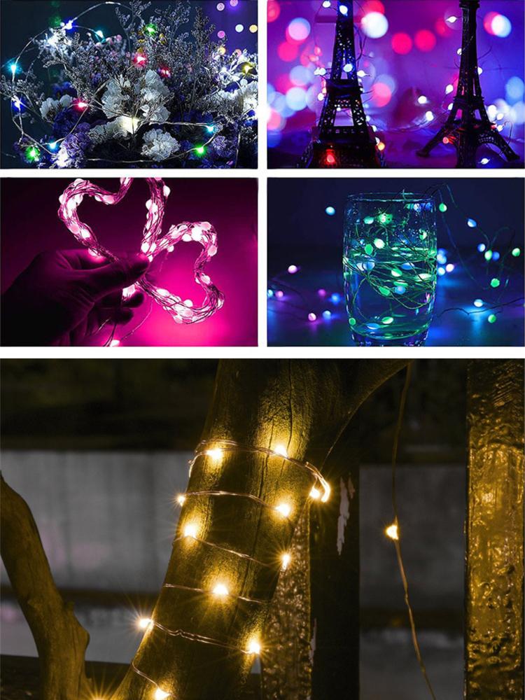 Светодиодный сказочный гирляндный светильник с дистанционным управлением через Bluetooth USB, умная гирлянда, лампа-гирлянда, светодиодный уличный крытый рождественский свет для спальни и вечеринки