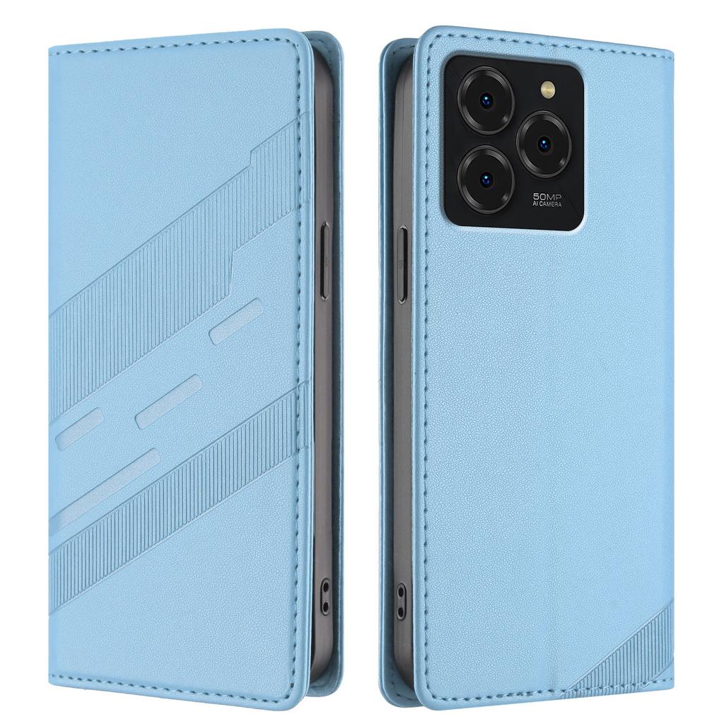 Leather Flip Case for Cricket Icon 6 (SL219C) Outlast 5G 2024 Debut S3 Magic 2 5G Cover Wallet Card Holder Phone Coque