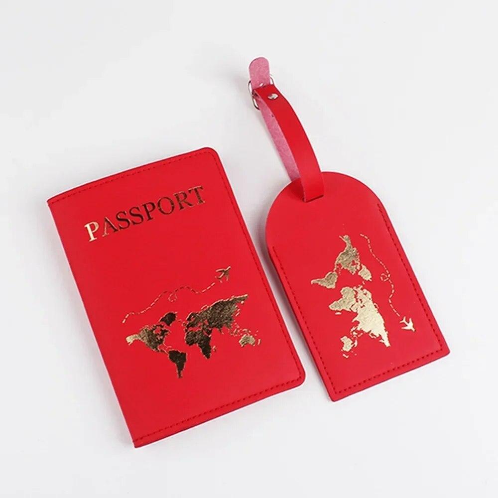 Men Women Fashion Passport Holder Case for Travel New Leather Waterproof Passport Cover with Card Holder