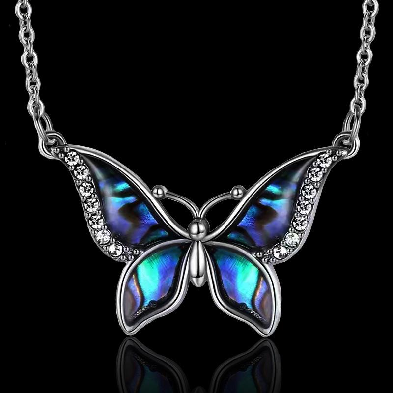 Летнее ожерелье с подвеской в ​​виде бабочки для женщин, нишевый дизайн, ювелирные изделия с животными, модные аксессуары в европейском и американском стиле