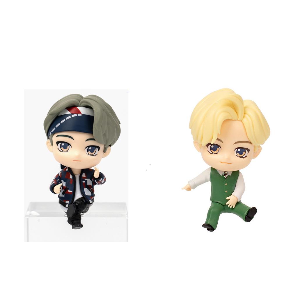 BTS (Бантан мальчики) Набор фигурок монитора "MIC Drop + Dynamite", TinyTan, официальный, оригинальный, аутентичный, армейский, фигурка идола, KPOP