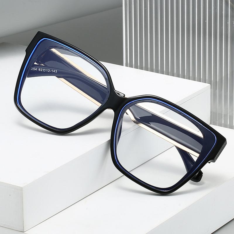 New Fashion Square Women Glasses Frame Clear Anti-Blu-Ray Eyewear Retro Men Optical Frame Computer Goggles