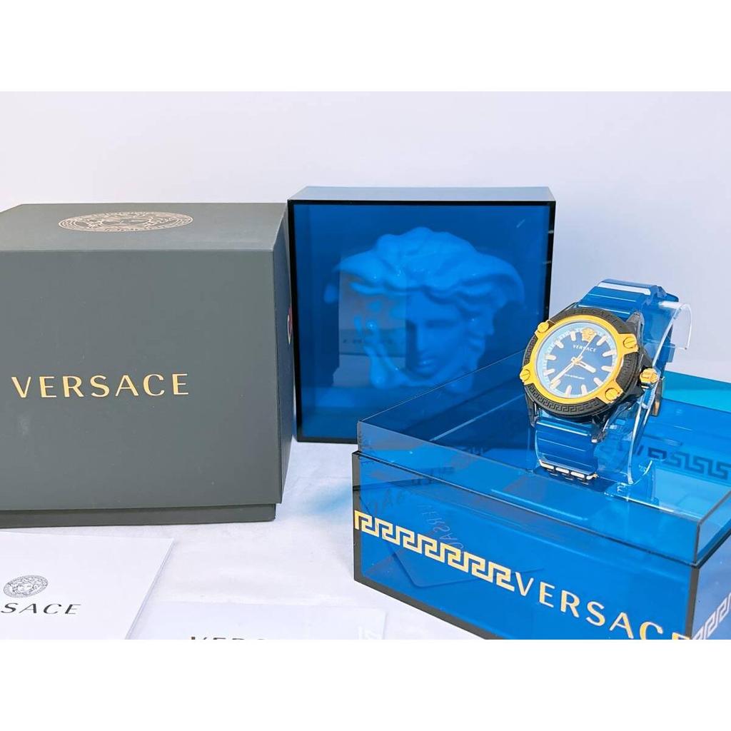 Б/у Часы Versace Versace Унисекс Icon Active VE6E00323 Синие Кварцевые Бренд