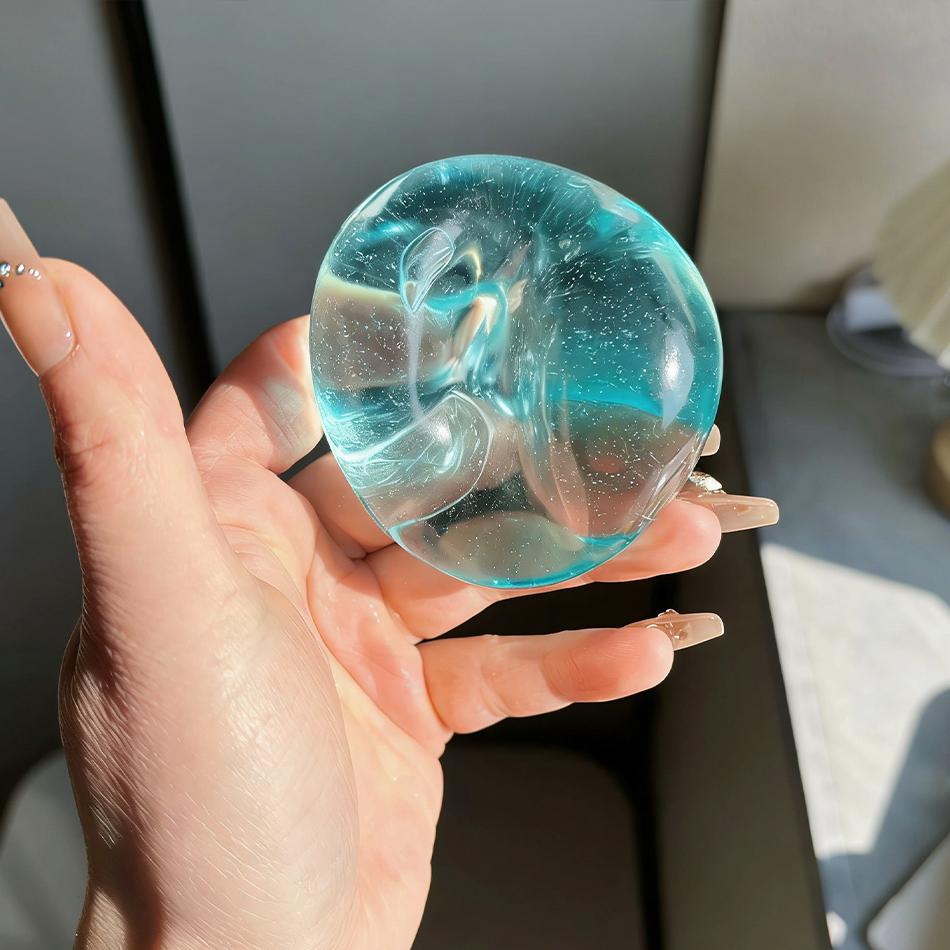 1-3Pcs Nee Doh Maltose Squishy Toy Anti Stress Fidget Toy Soft Simulated Transparent Ball Quick-Rebound Hand Relax Gift Toy
