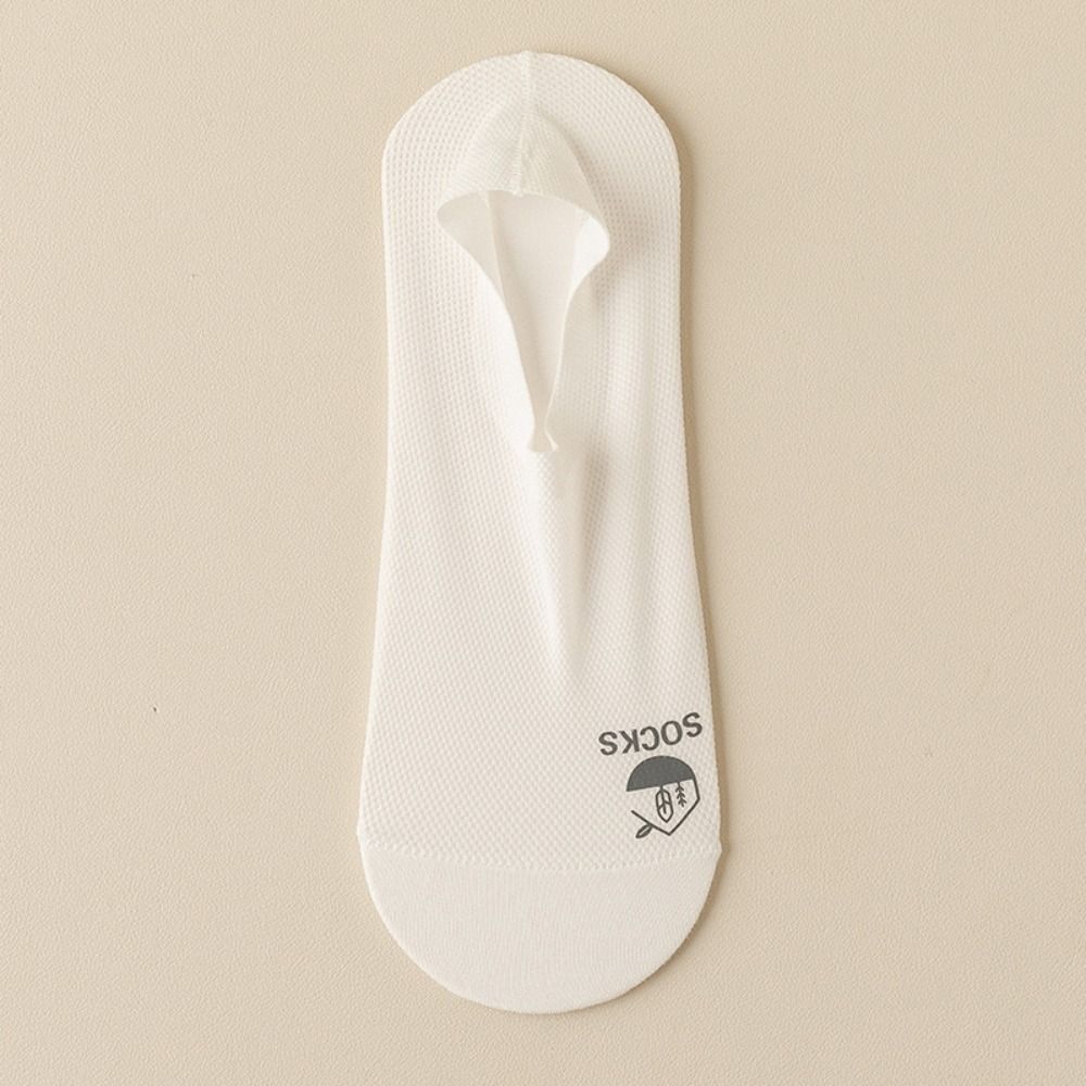 Fashion Simple Breathable Invisible Comfortable Sock Slippers Mesh Socks Man Socks Solid Color