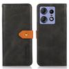 KHAZNEH For Motorola Edge 50 Pro 5G Magnetic Phone Case PU Leather Card Holder Stand Cover