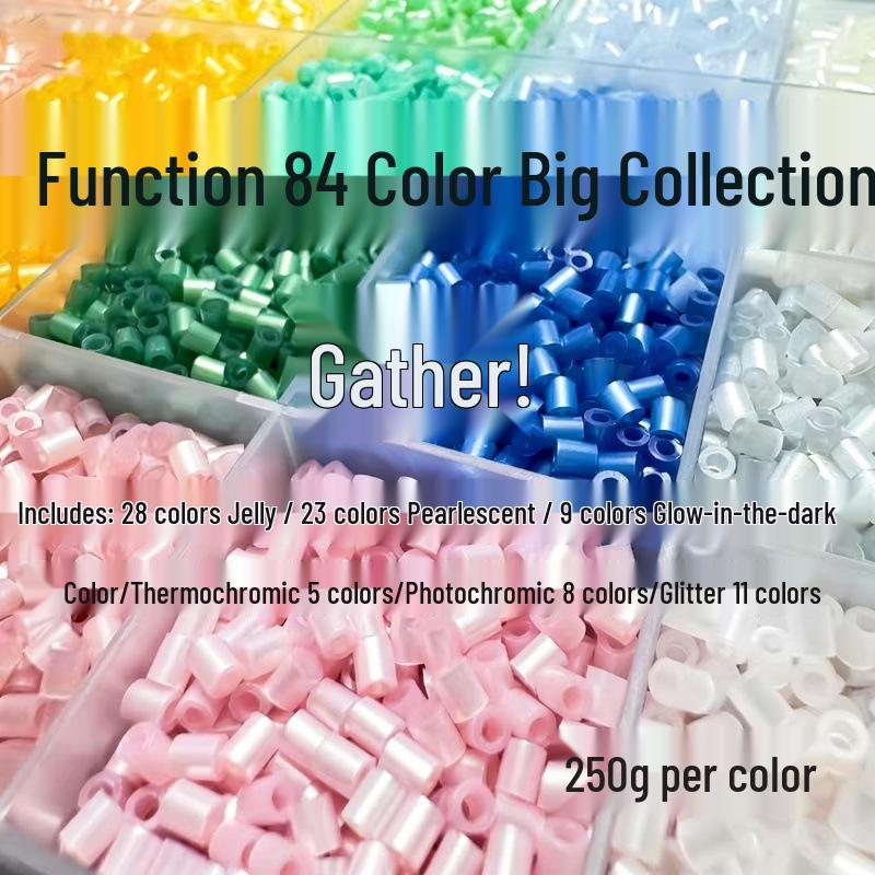 Fuse Beads Fusion Beads Set: 2.6mm Glow, Pearlescent, Jelly, Color-Change, Temperature-Change