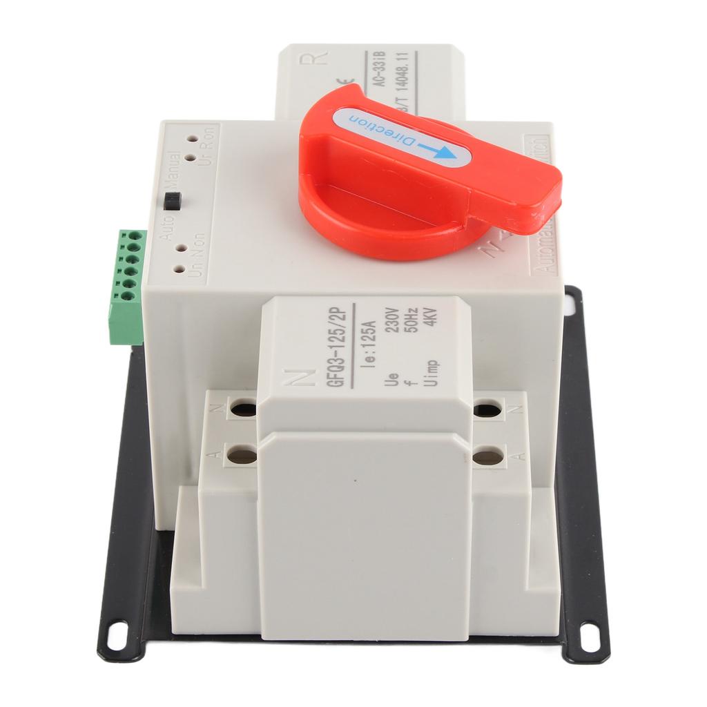 AC230V 125A Mini Dual Power Automatic Transfer Switch ATS 2P Generator Transfer Switch