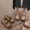 Women's 2025 New Winter Cool Slippers with Half Slippers Outside French Bag Head Bow with Skirt Thick Bottom Mary Jane