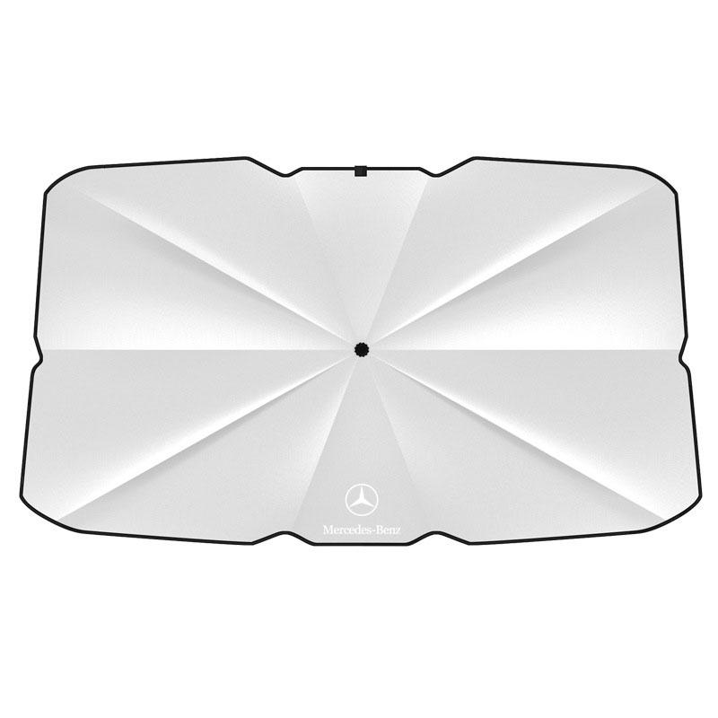 Автомобильный солнцезащитный зонт для лобового стекла Складной автомобильный солнцезащитный чехол для Mercedes Benz AMG W212 W205 W246 W177 W176 W213 GLC GLE GLS ML Приветственный лазерный фонарь